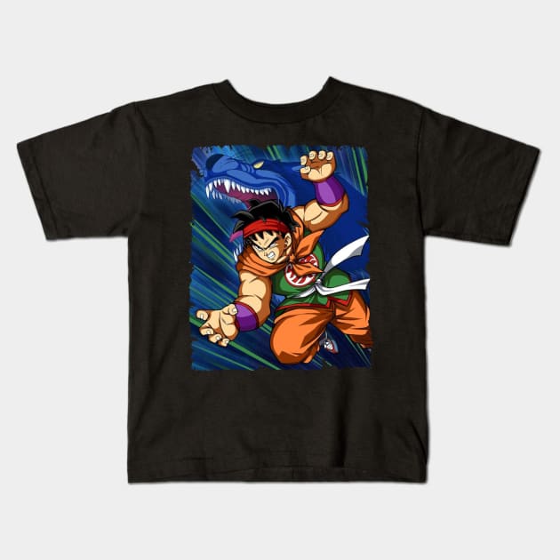 YAMCHA MERCH VTG Kids T-Shirt by Mie Ayam Herbal